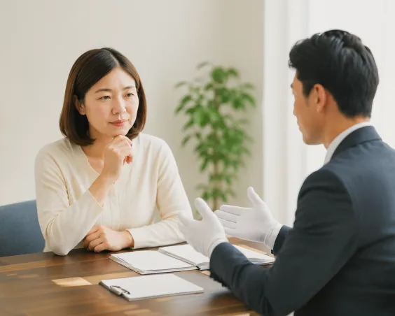 相談を受ける様子